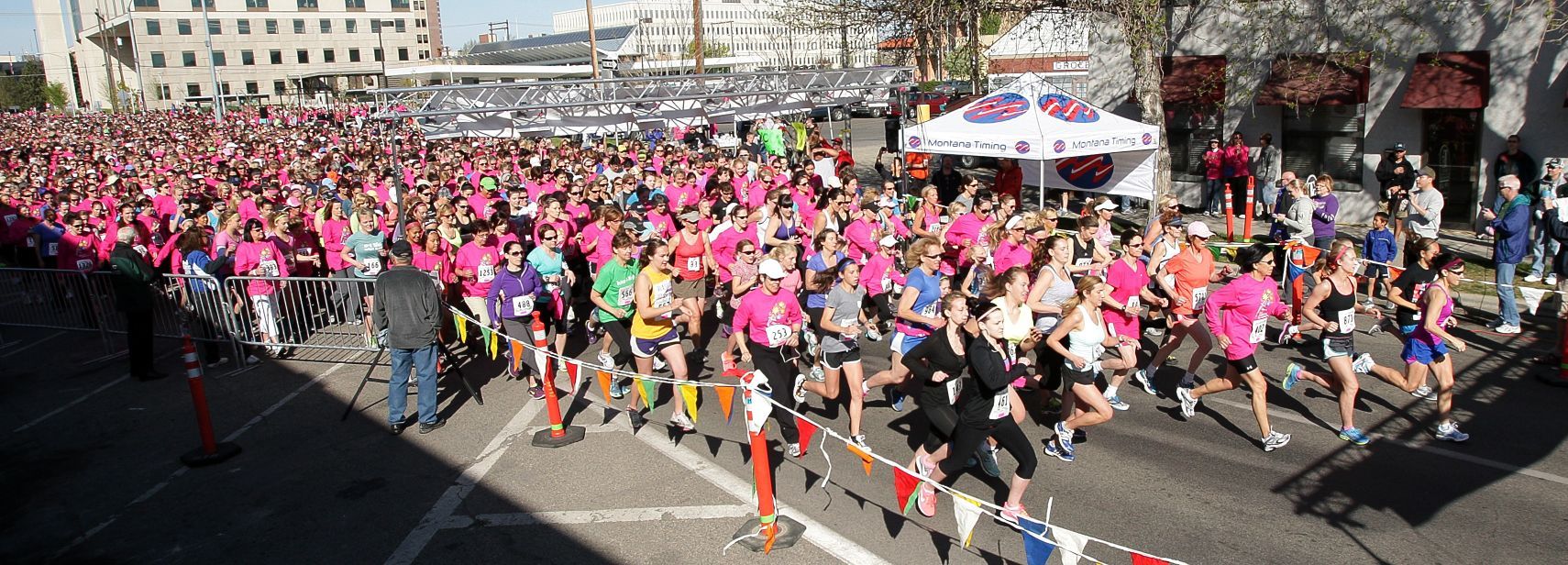 Racers start the 2 mile run in 2013